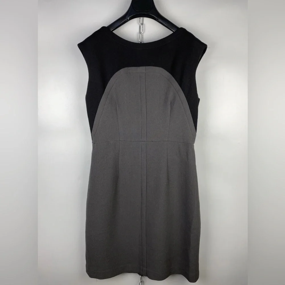Milly New York Wool Colorblock Sleeveless Tank Dress